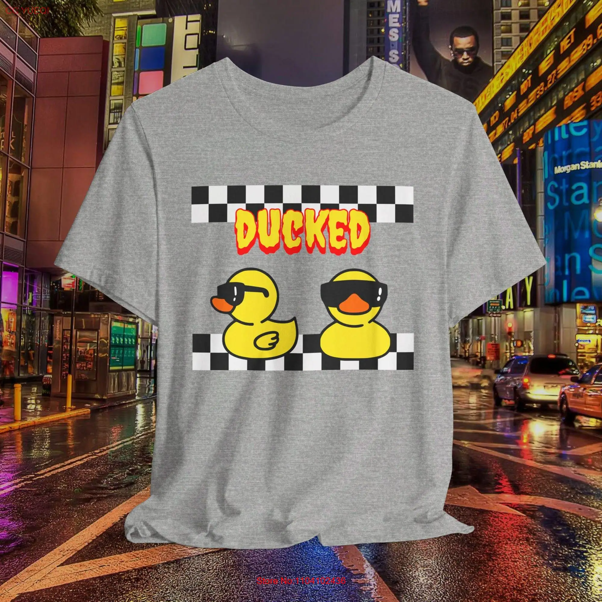 Rubber Duck T Shirt Get Ducked Ducks lover Sunglasses Ducky Coquette long or short sleeves