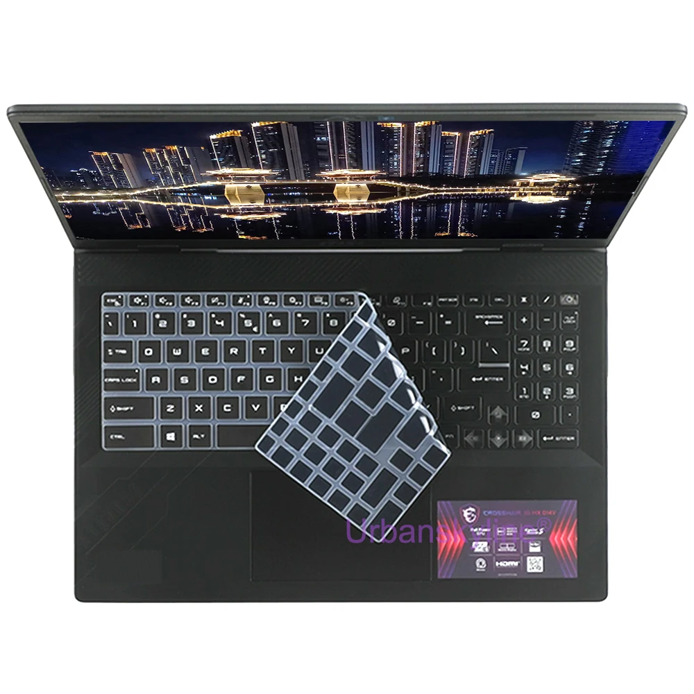 Copertura della tastiera per MSI Raider 15 17 18 A18 GE68 GE67 GE66 GE76 GE75 GE73 GE72 GE63 Custodia protettiva in silicone Nero trasparente