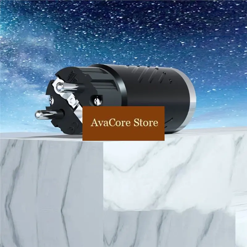 AvaCoreHifi Audio Power Filter EU Plug Alternating Current Noise Reduction Anti-Thunder EMI Filter Power Noise Absorber
