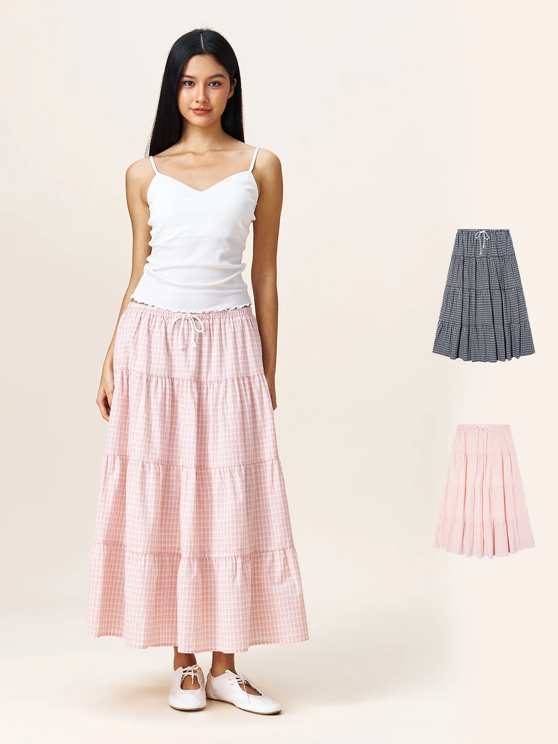 

Удобная, приятная на ощупь, освежающая, универсальная юбка Yescci в стиле ретро, хлопковая юбка А-силуэта с высокой талией для женщин и студенток