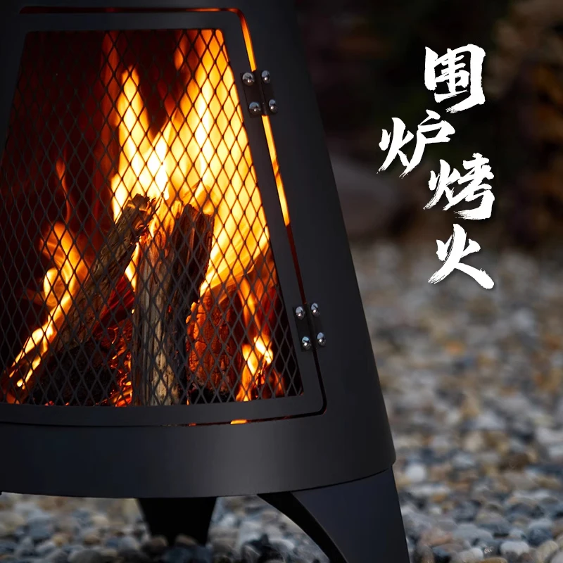 Outdoor Garden Fireplace Camping Wood Stove Mini Burner Travel Fire Camping Heater Bonfire Calentador Para Terraza Furniture