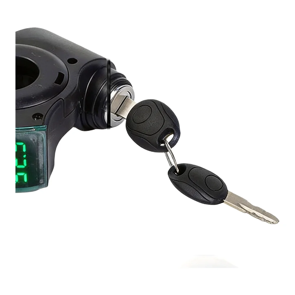 Digital Voltmeter Thumb Throttle with Power Key Lock for Electric Scooter Handlebar 12V to 84V Compatible with Most Models