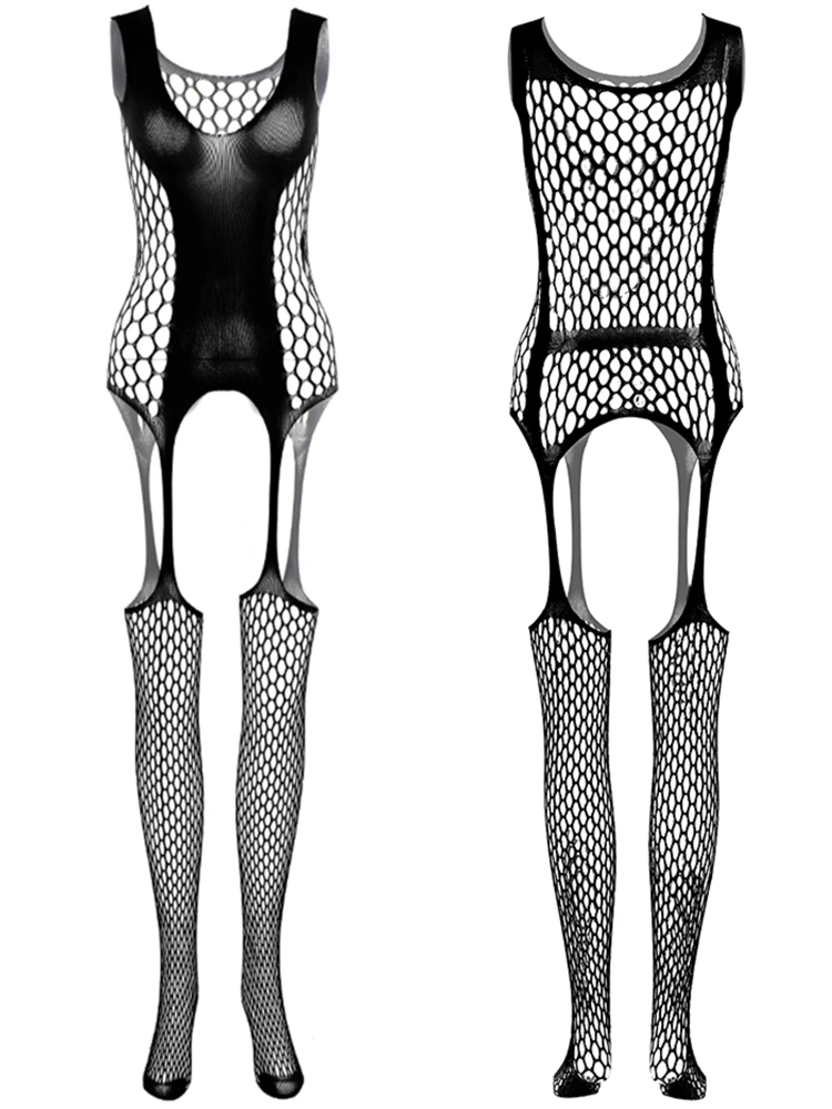 2025 New Male Underwear Exotic Erotic Full Body Stockings Mesh Jumpsuits Adult Women Fashion Sleepwear Gay Sexiest Bodysuit