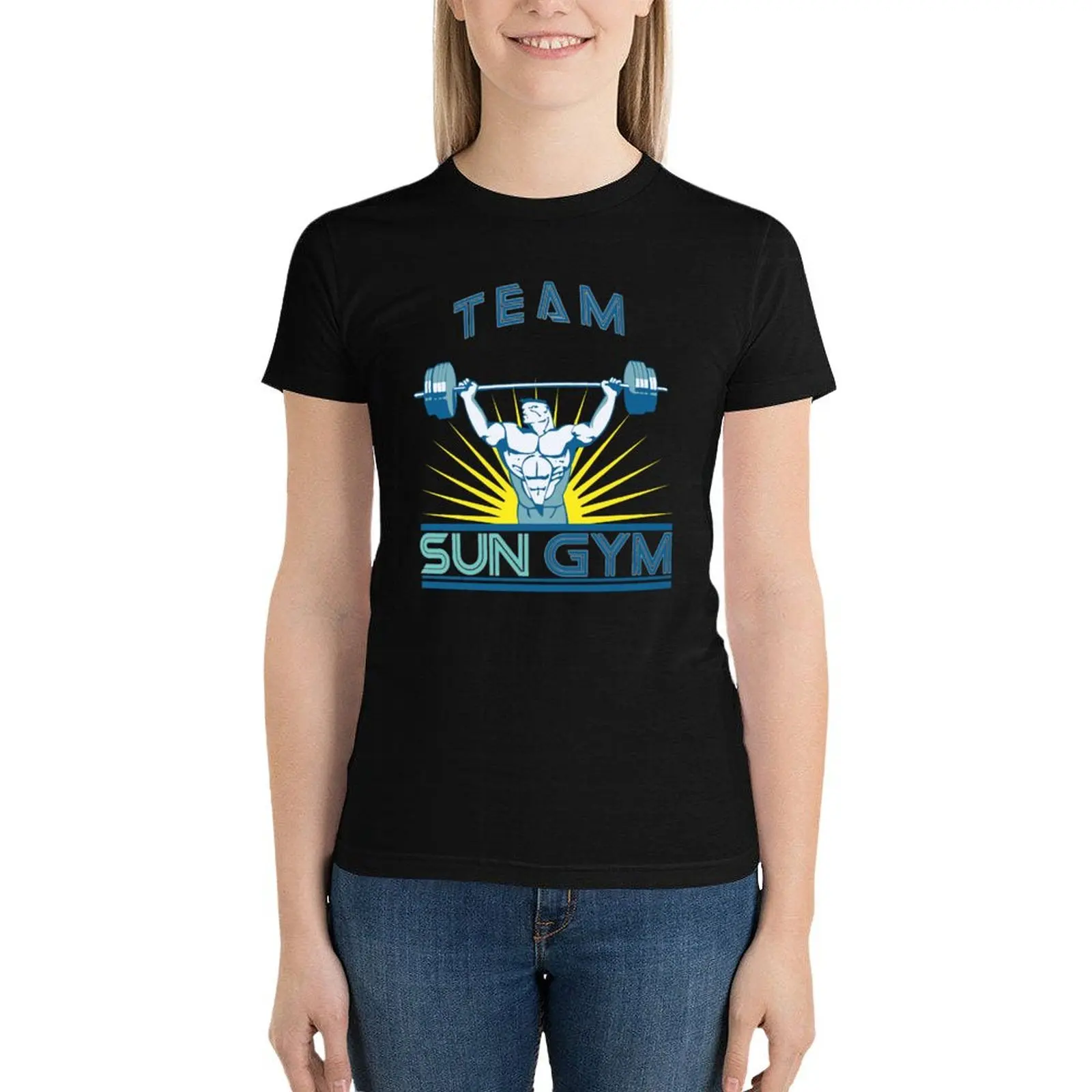 

Team Sun Gym T-Shirt shirts graphic tees female summer tops t shirts for Women