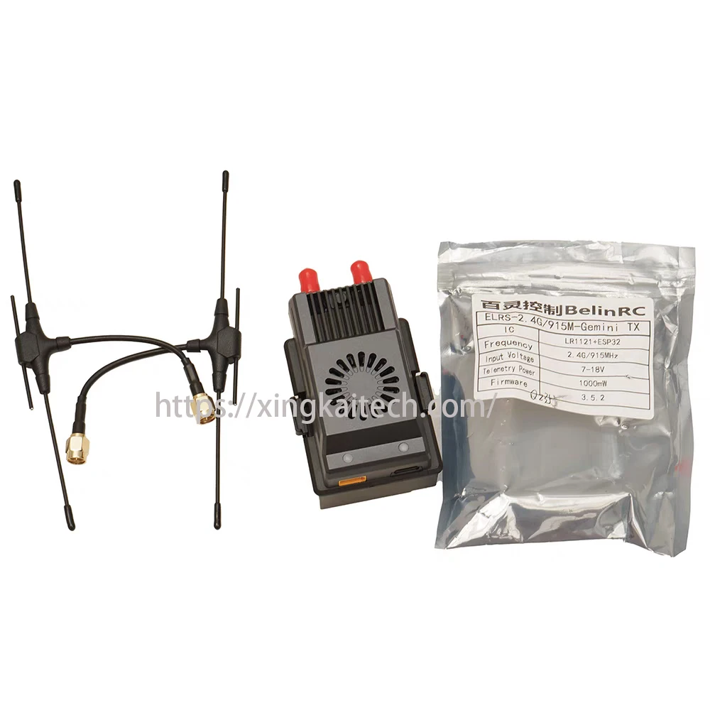 ELRS Dual 1W Gemini Xrossband TX Module Compatible RadioMaster Nomad Dual 915MHz / 2.4GH Semtech ELRS Transceiver