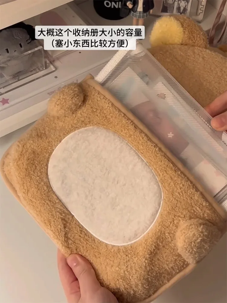 منظم تخزين معلق من Rilakkuma مع جيوب متعددة لتركيب على الحائط والباب من القطيفة لعرض المسكن الأساسية #4