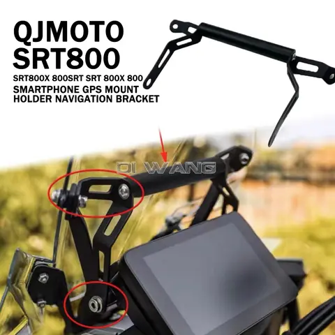 QJMOTO SRT800 SRT800X 800SRT SRT 800X 800 스마트폰 GPS 마운트 홀더 네비게이션 브래킷