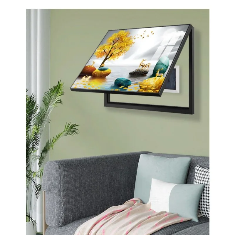 Meter box decorative painter and gourd restaurant entrance free punching living room distribution box weak electric box