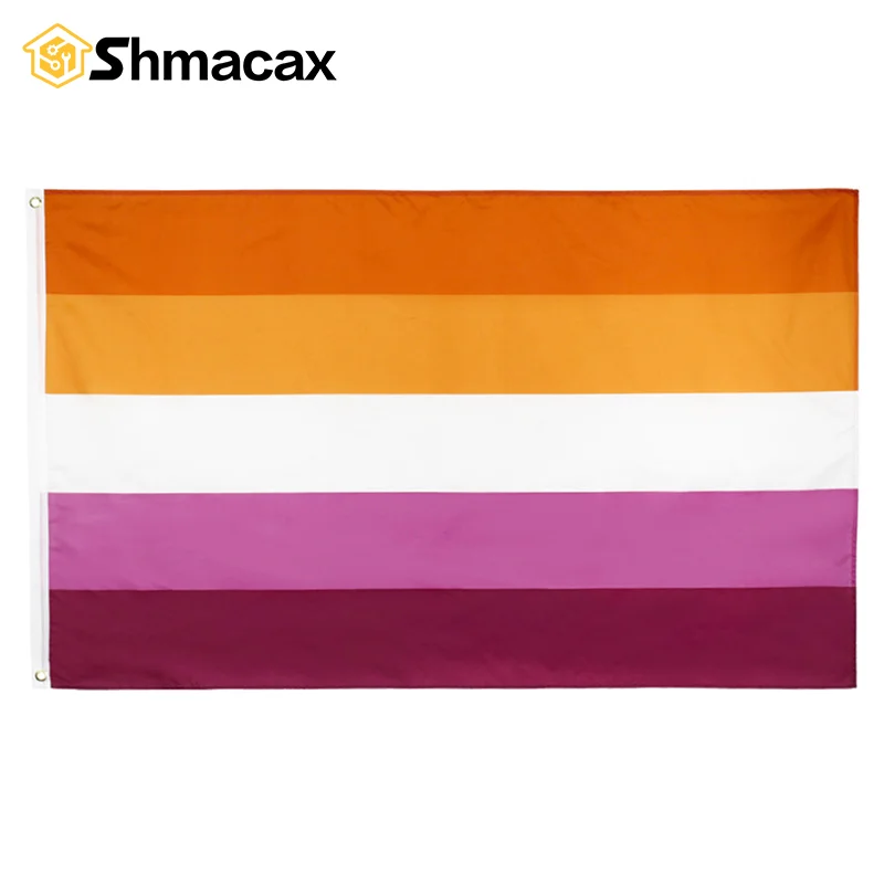 1 قطعة 90x150 سنتيمتر غروب الشمس مثليه فخر العلم لافتة