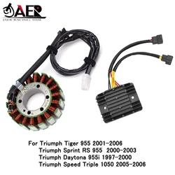 Generator Stator Coil + Voltage Regulator Rectifier for Triumph Tiger 955 Speed Triple 1050 Sprint RS 955 Daytona 955i