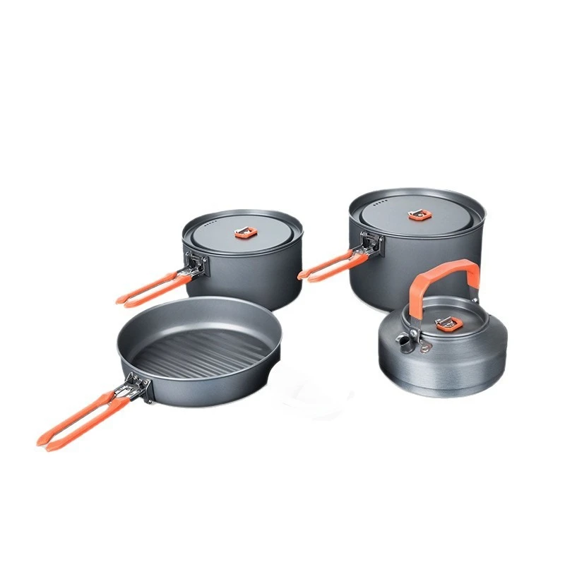 Outdoor camping picnic picnic portable folding set pot