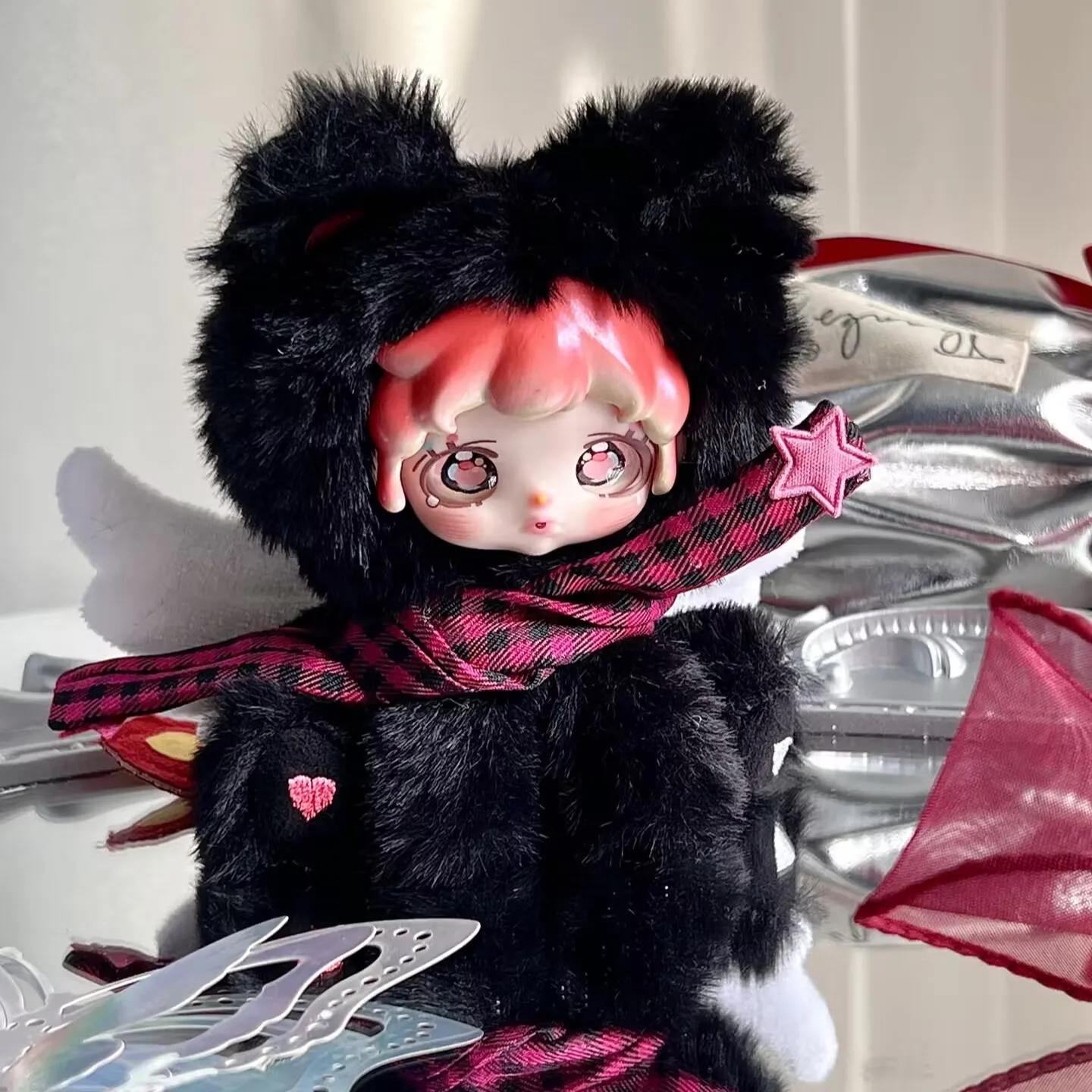 

Maytree Etta Star Wing Illusion Series Vinyl Plush Blind Box Keychain Pendant Bag Charm Cute Trendy Doll Desktop Gift