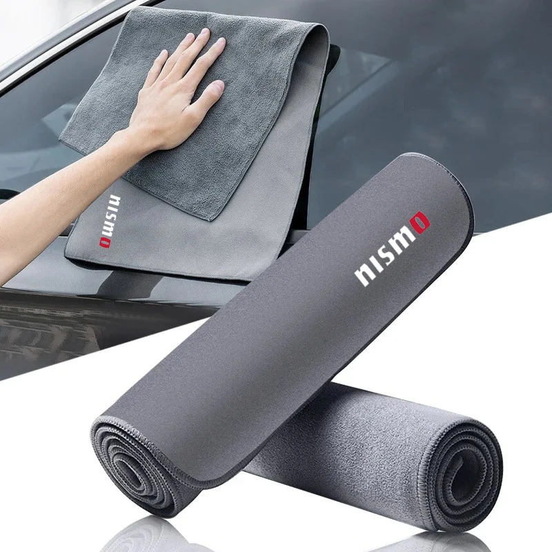 

Fleece Microfiber Towel Car Styling Cleaning Rag Cloth For Nismo Nissans Tiida Teana Skyline Juke X-trail Almera Qashqai Goods