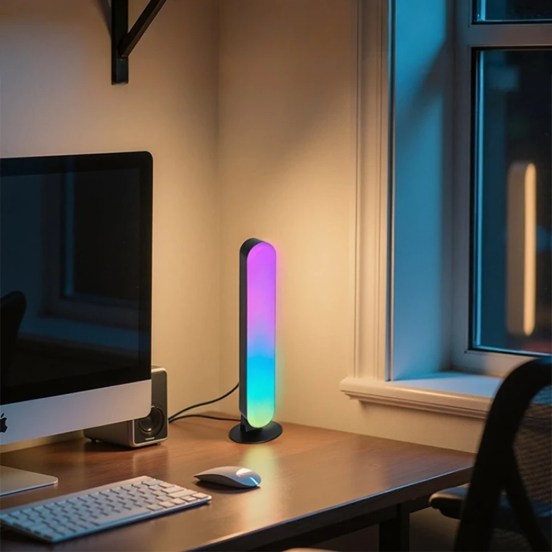 الملونة RGB المزاج ضوء اتصال بلوتوث LED أضواء المحيطة غرفة المعيشة بار غرفة نوم المزاج مصباح ديكورات المنزل مصابيح الليل