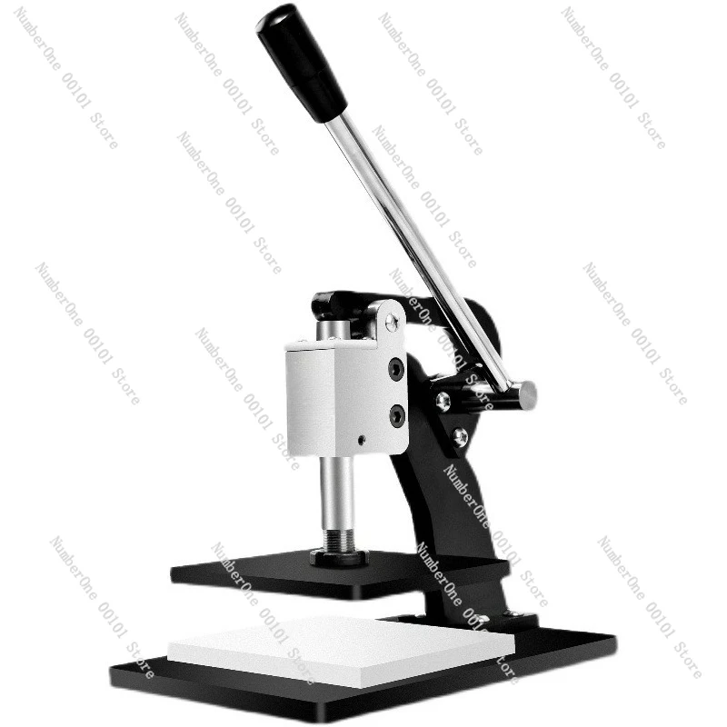 Round knife die-cutting machine manual sheet material leather fabric self-adhesive paper sample cutting press cutting machine