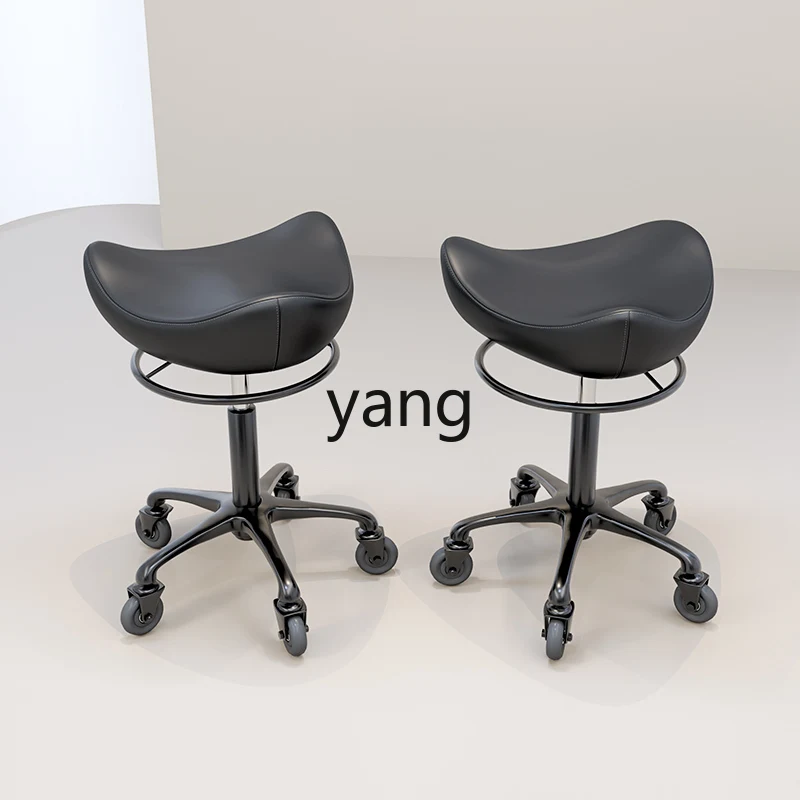 Yjq lifting round stool rotating pulley barber shop makeup hair salon special nail beauty stool