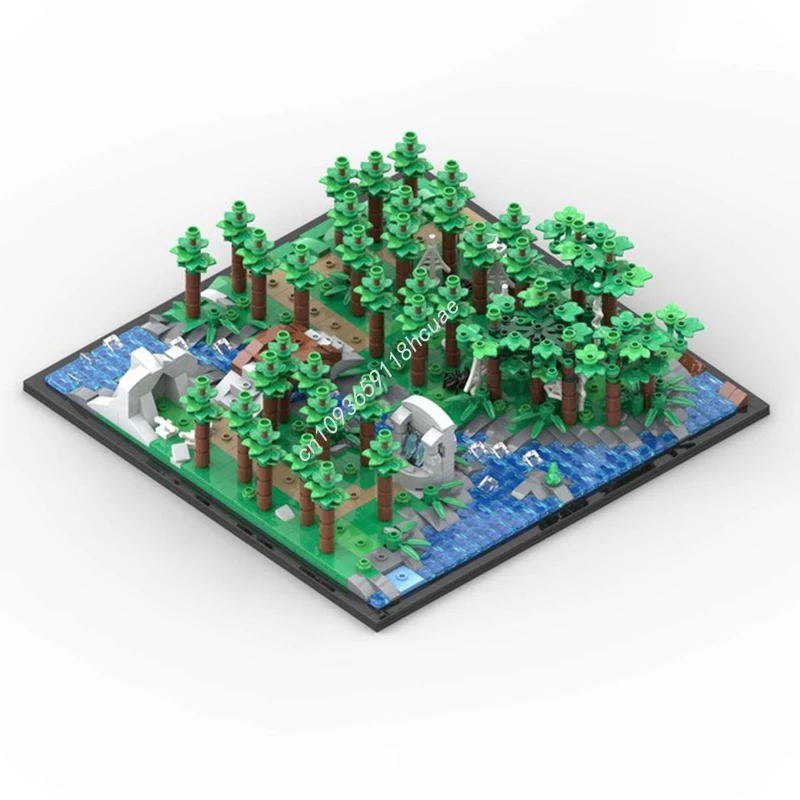 

1182 шт. MOC Legendaryes Heroica: Waldurk Forest, строительные блоки, рождественская модель, креативное модульное здание, подарок, игрушка, подарок на день рождения
