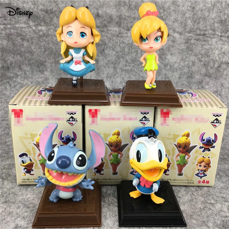 

7.5-9cm New Disney Anime Character Doll Pvc Vinyl Base Plastic Cartoon Girl Desktop Ornament Creative Christmas Birthday Gift