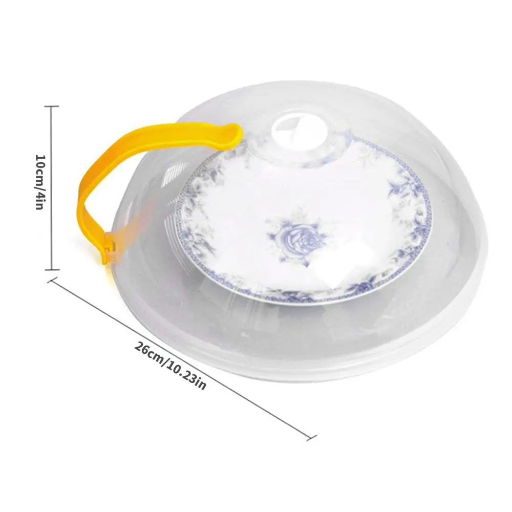1Pcs Professional Microwave Splash Cover Oven Oil Cover with Steam Vent Magnetic Splash Cover Food Splash Cover