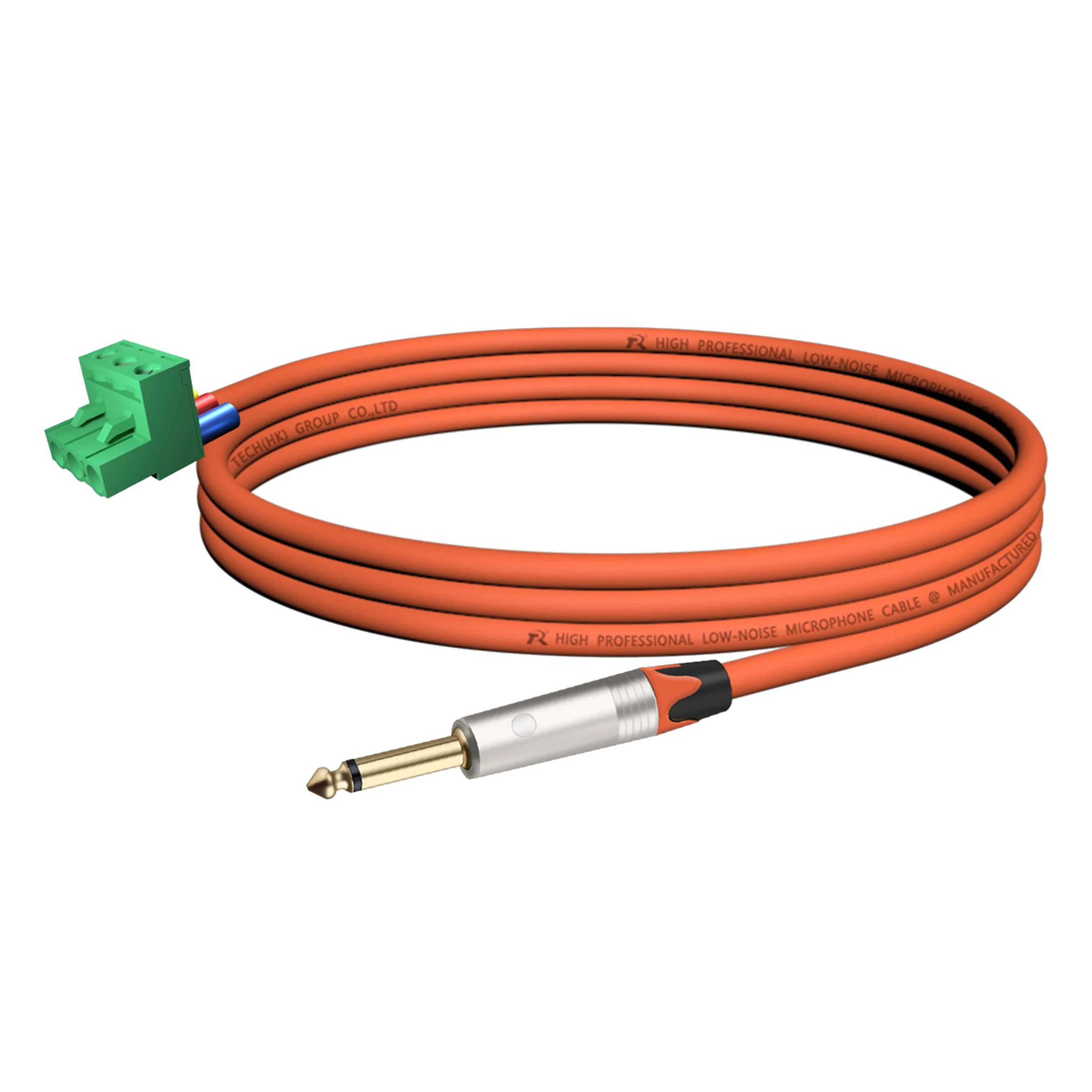 Vergoldete/vernickelte Kontakte, 1/4 Zoll (6,35/6,5 mm) Mono-TS-Audio-Klinkenstecker auf 3-polige Schraubklemme, Mikrofon-Balun, lötfreier Konverter – Detail 17