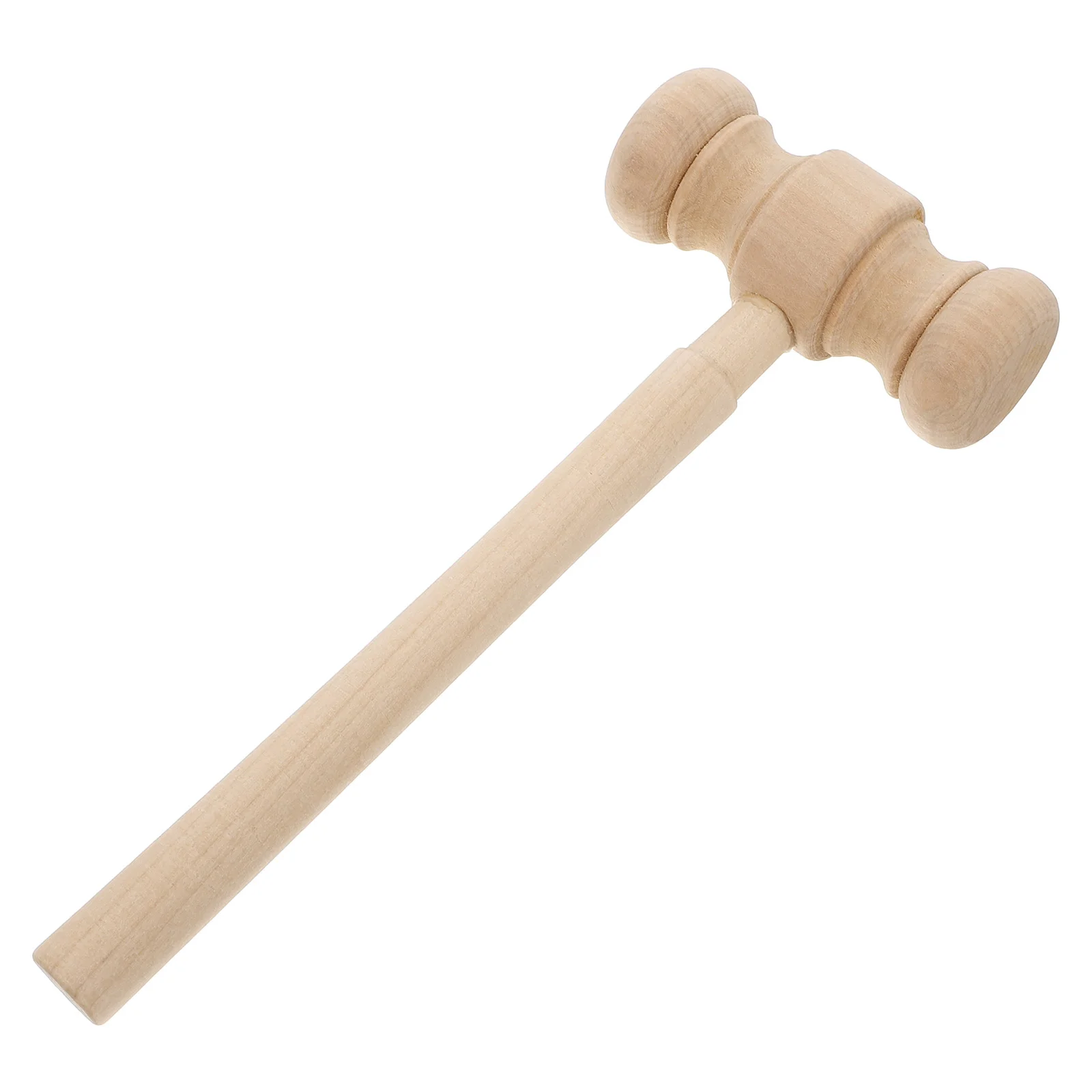 Judge Gavel Toy Kids Wooden Hammer Role Play Mini Wooden Mallet Cake and Egg Smash Solid Wood Gavel Toddler Toy for Halloween Co