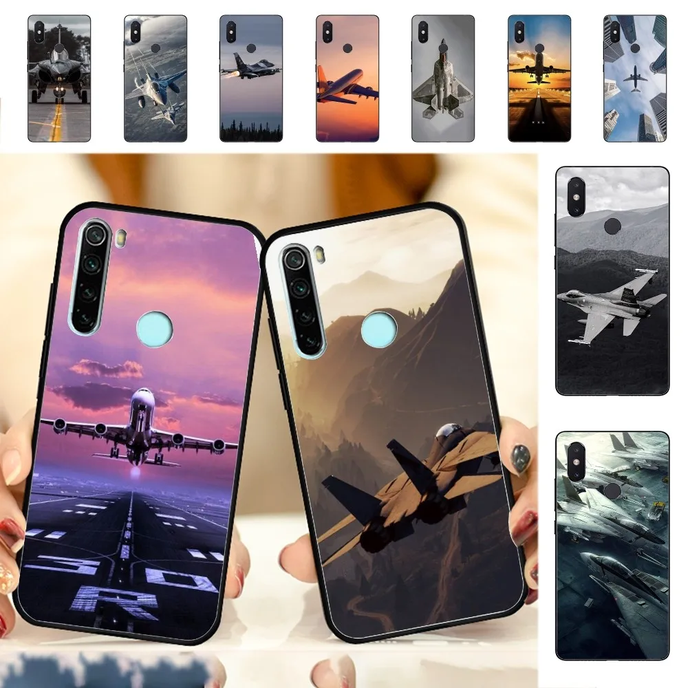 Aircraft Airplane cool Phone Case For Redmi Note 4 X 5 A 6 7 8 T 9 9S 10 11 11S 11Epro Poco M3 pro