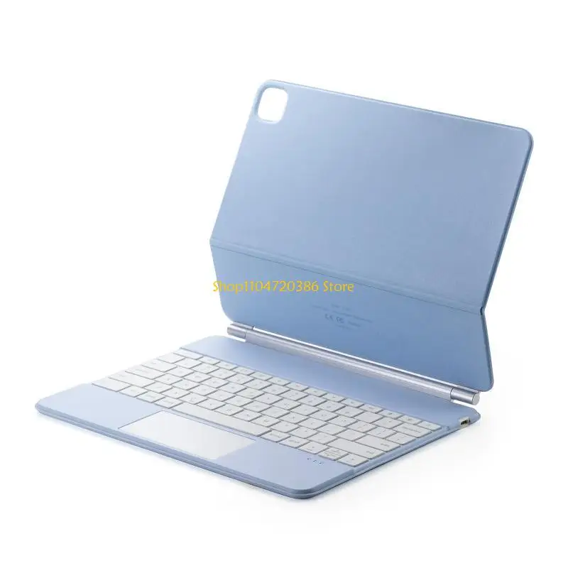 K0EA Magnetic Keyboard for Case for  10.9" 11" /  12.9" Tablet Bluetooth-compatible Detachable Keyboard Leather Cover