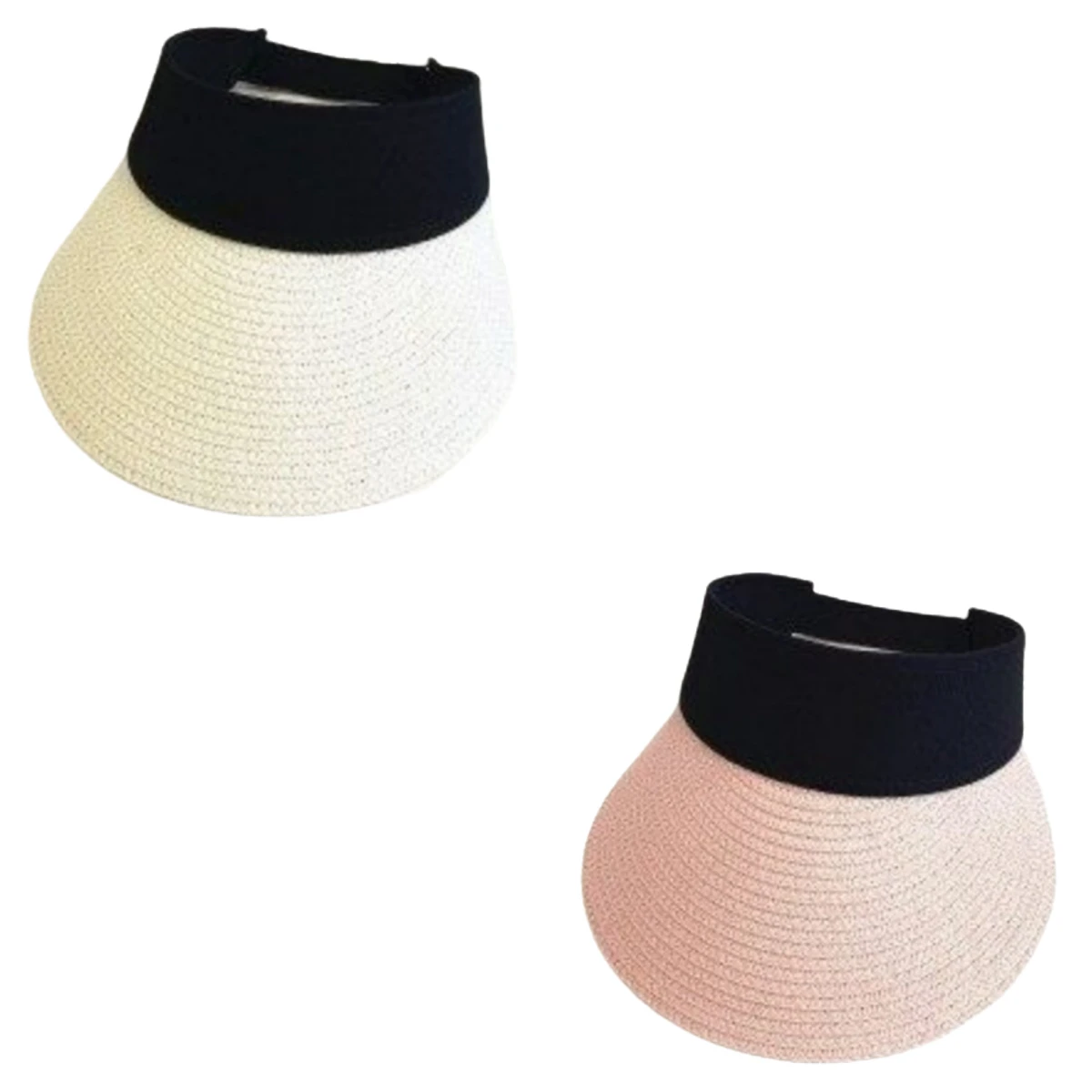 

Wide Brim Adjustable Empty Top Hat Versatile Sun Protection Outdoor Beach Sun Hat Woman Lightweight and Breathable Foldable Hat