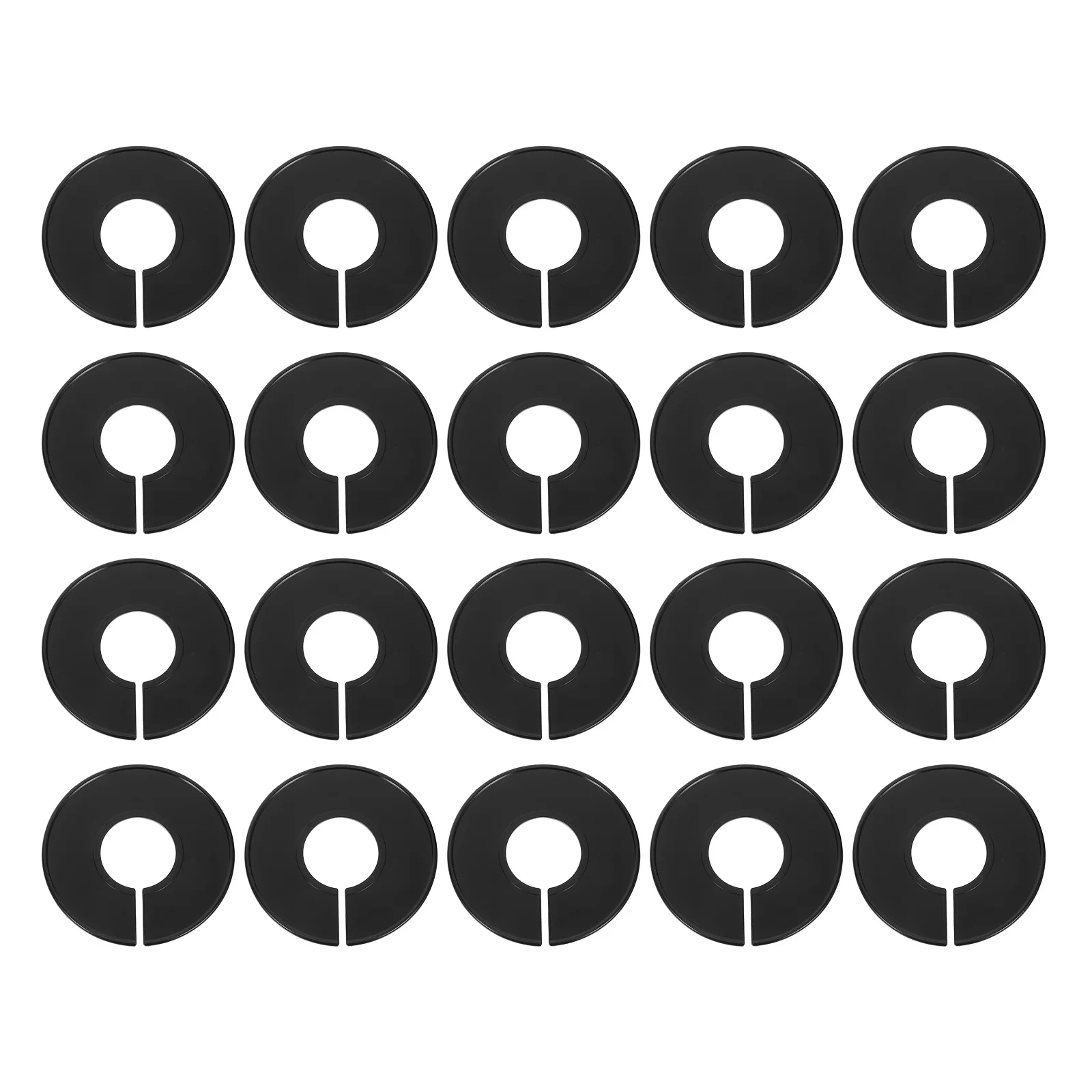 

20Pcs Closet Size Dividers Plastic Wardrobe Organizers Green Round Labels Hanging Clothes Separator for Closet Storage