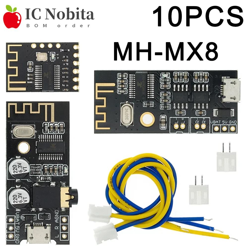 10PCS MH-MX8 MP3 Decoder Board Bluetooth 4.2 5.0 Audio Module Verlustfreie Stereo DIY Refit Lautsprecher Hohe Fidelity HIFI M38