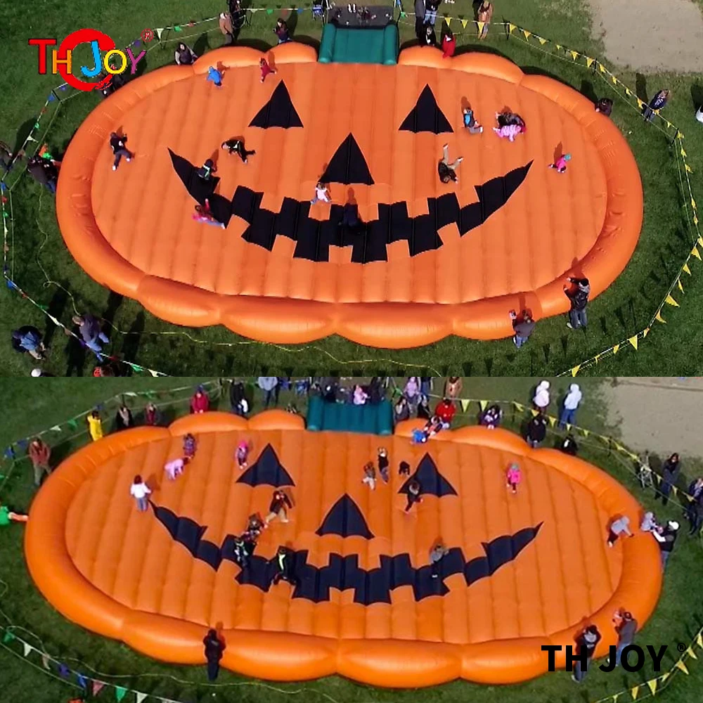 new pumpkin jumping pad giant inflatable jump pad for sale,pumpkin inflatable jumping mat, big inflatable pumpkin shape jump pad