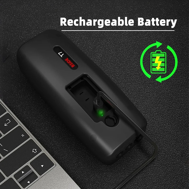 مقياس سمك بالموجات فوق الصوتية GIGI، نطاق 1-300 مم مع شاشة ملونة، مع مسبار لقياس المعدن الصلب والبلاستيك الفضي PVC