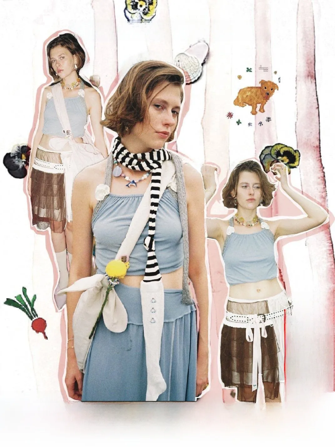 

Мягкий вязаный топ на бретельках для женщин, хлопковый, повседневный, весна-лето, новинка, с арт-принтом, синий