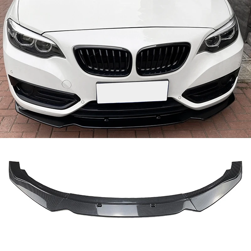 

Front Bumper Lip Spoiler For BMW 2-Series F22 220i 225i 228i 2014-2019 Front Bumper Protector Lower Blade Splitter Car Styling