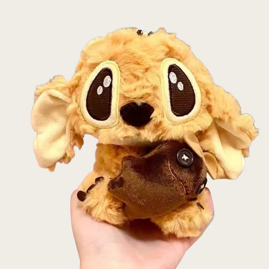 

12 см фантастическая стежка плюшевая игрушка вьющиеся волосы золотая стежка кукла плюшевая кавайная подвеска рюкзак кулон девушка мальчик праздничный подарок