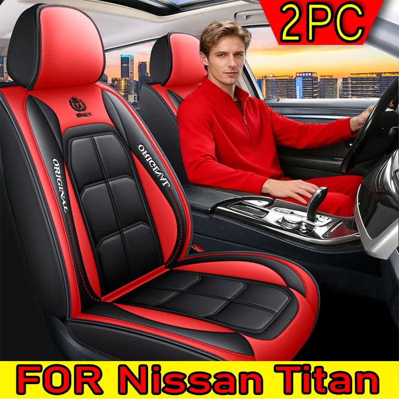 

FOR Nissan Titan Car seat covers, waterproof artificial leather wear-resistant front fully wrapped muscle seat cushion covers
