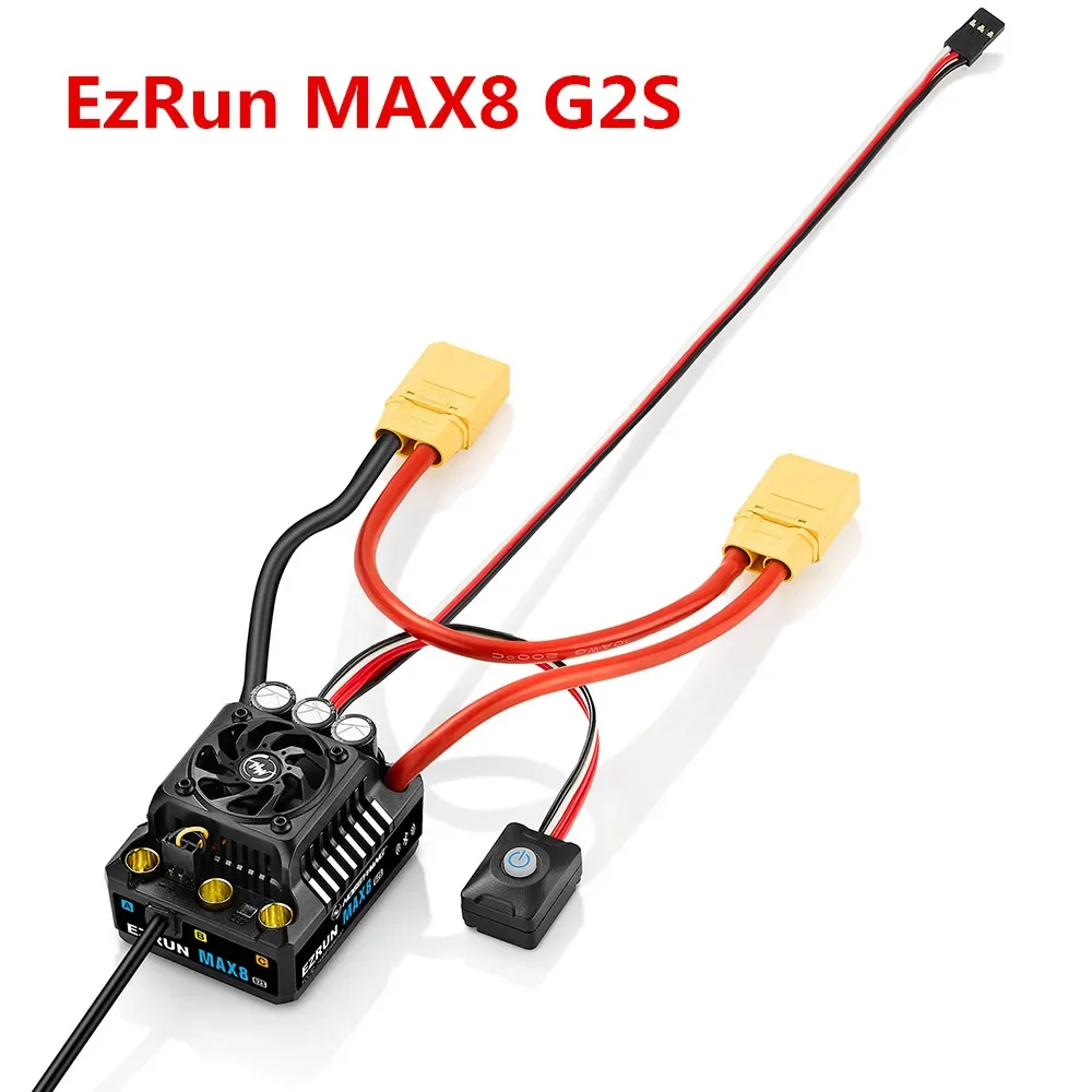 HOBBYWING EzRun MAX8 G2S 160A ESC для радиоуправляемой модели автомобиля 1/10 1/8 HOBBYWING EzRun MAX8 G2S 160A ESC для радиоуправляемой модели автомобиля 1/10 1/8