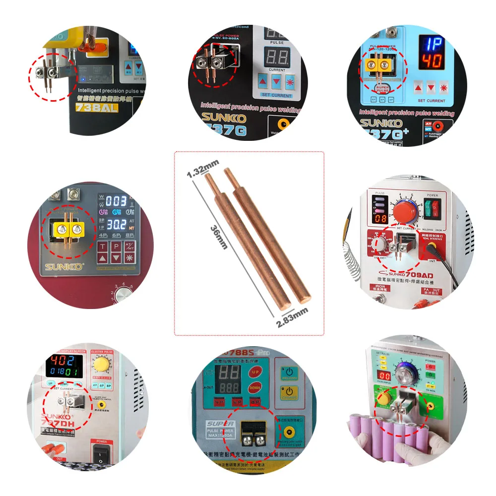 S-73B Spot Welding Pen Solder Pin & Spot Welder Welding Fixed Copper Needles Used For 737G 788H 709A 709Ad 797Dh Spot Machine