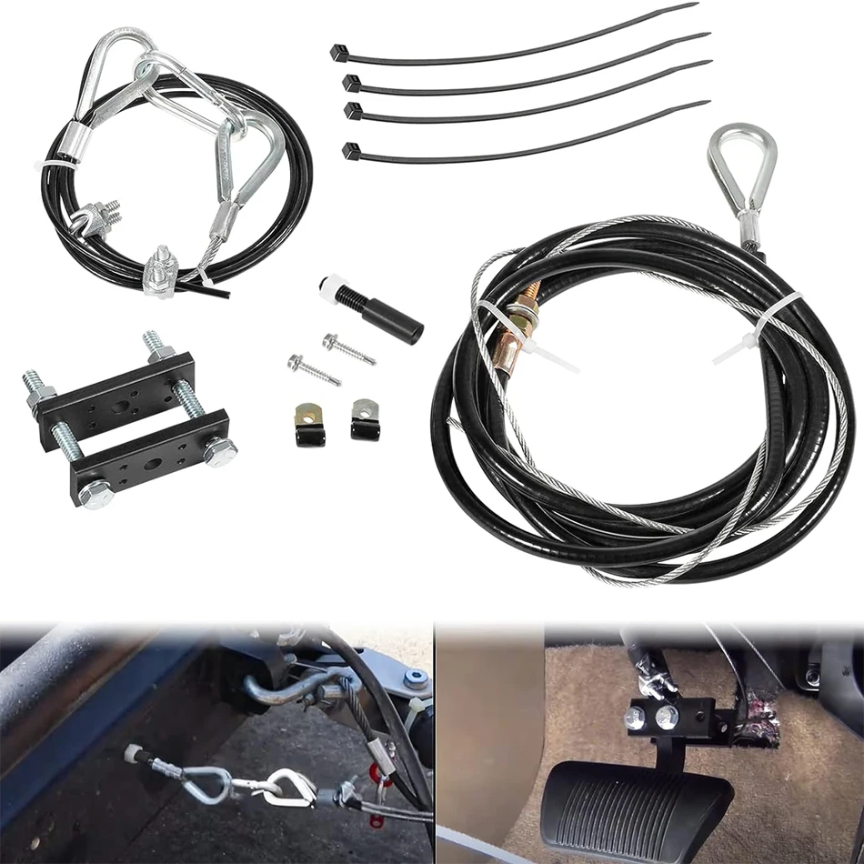 

TM RB-011 Ready Brake Extra Cable Kit for RV Towing Control Wiring Harness System, Connect with Towed Vehicle Brake Pedal