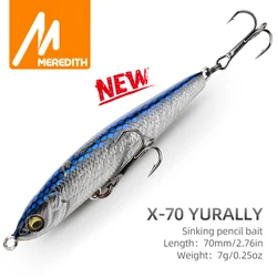 MEREDITH Jerk Pencil Sinking Fishing Lure Wobbler Bass Fish Tackle Lures Fishing Accessories Saltwater Lures Trolling Fish Bait