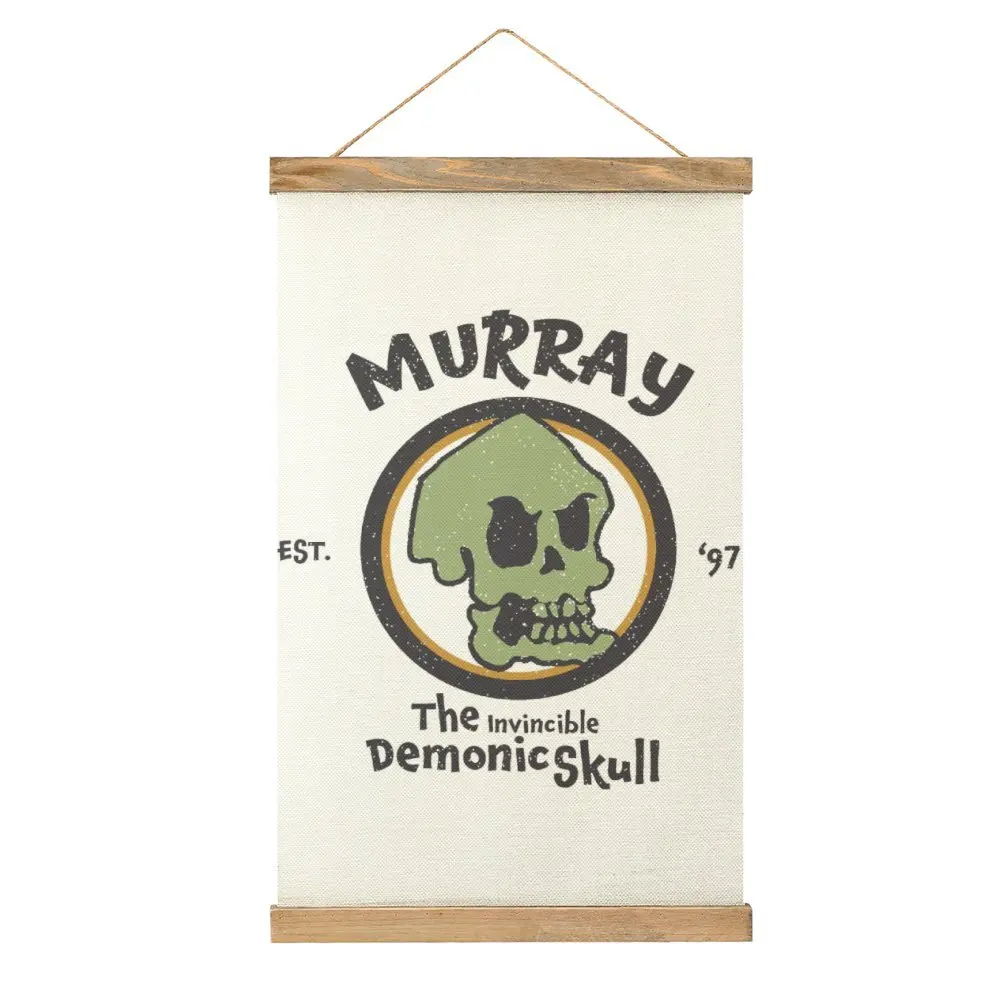 

MURRAY The Invincible Demonic Skull EST. 97 St Canvas Hanging Picture Graphic Vintage Draw Office Picture Hanging Humor Style Ha