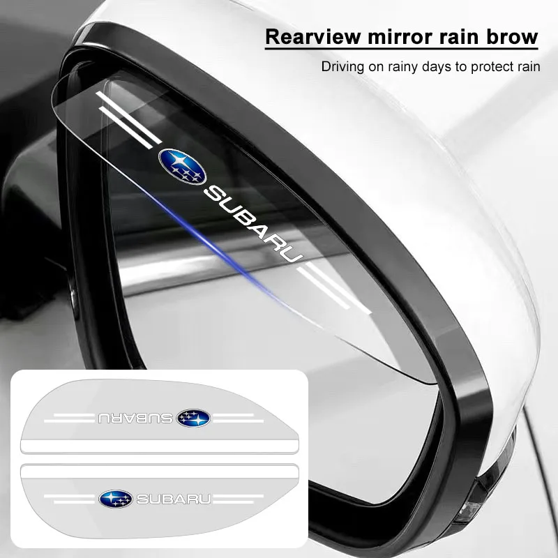 

2PCS Transparent Car Rearview Mirror Rain Eyebrow Visor Cover for Subaru STI OUTBACK WRV BRZ XV Impreza Forester Legacy Ascent