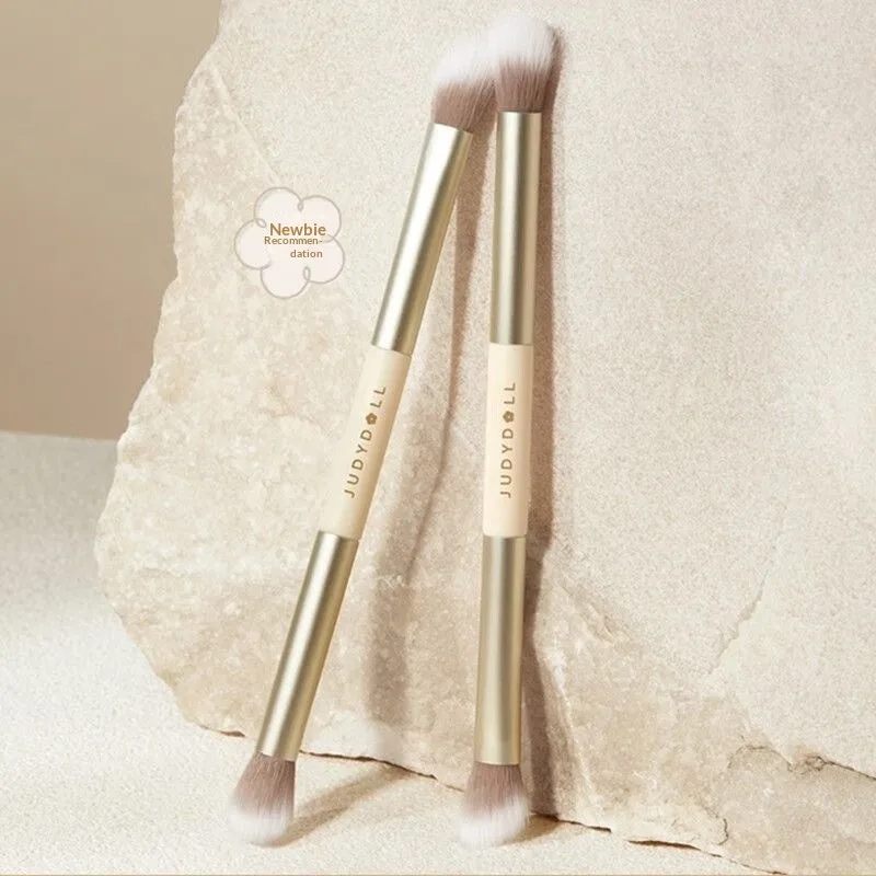 Judydoll Dual-Ended Contour Brush – Weicher Make-up-Pinsel für Lidschatten, Nasenkonturierung, Gesichtsformung, geeignet für Anfänger – Detail 1