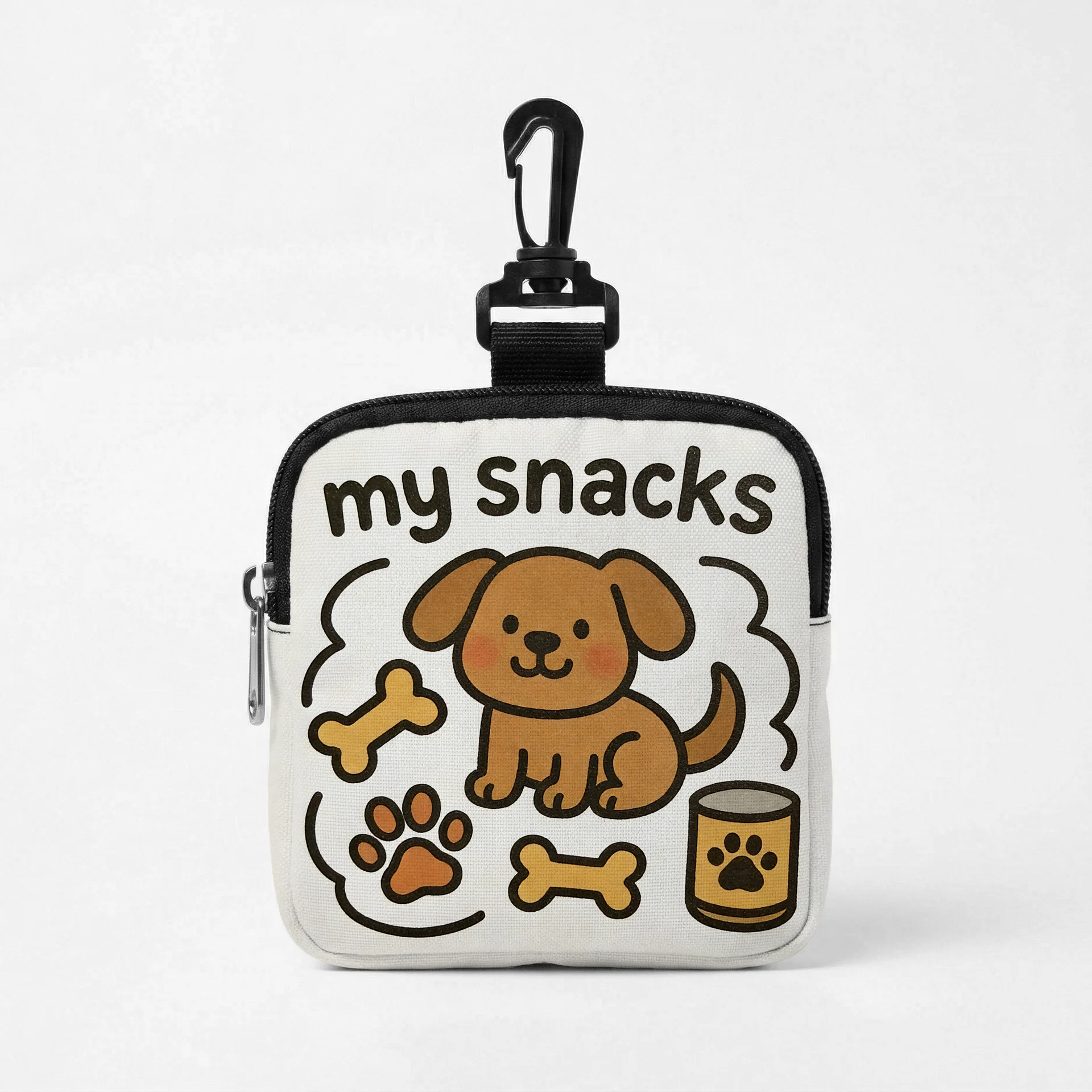 New cartoon cat food bag, dog paw print dog food bag, animal snack bag, portable dog food bag for going out, pet snack bag view 6