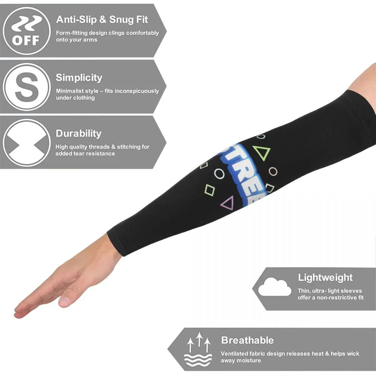Eystreem Arm Sleeves Men Women Sun UV Protection Tattoo Cover Up Sports Cooling Cycling