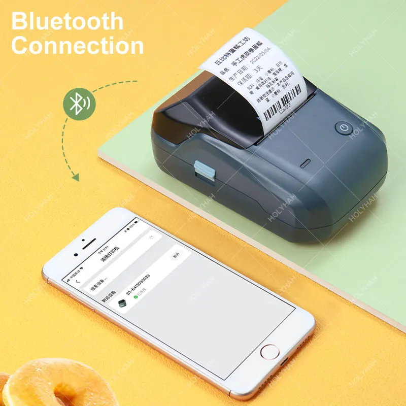 Portable Niimbot B1 B21 Mini Jewelry Cable Label Printer Thermal Sticker Bluetooth Printer for 20mm 50mm Transparent White Label