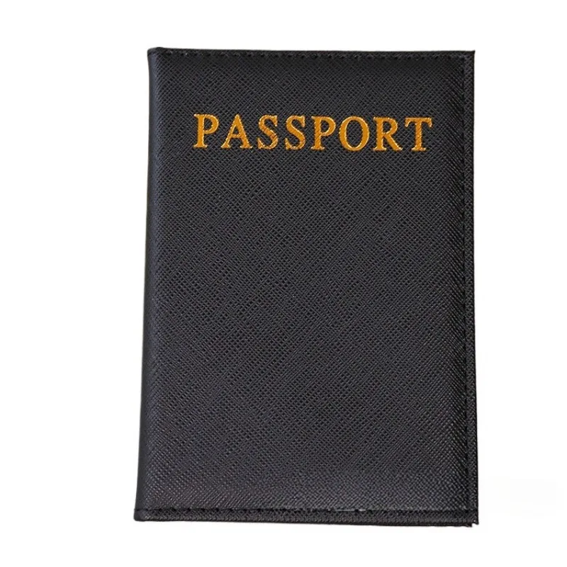 1 قطعة بلون بو حامل جواز السفر العالمي غطاء جواز السفر حامي محفظة سفر جواز السفر كم