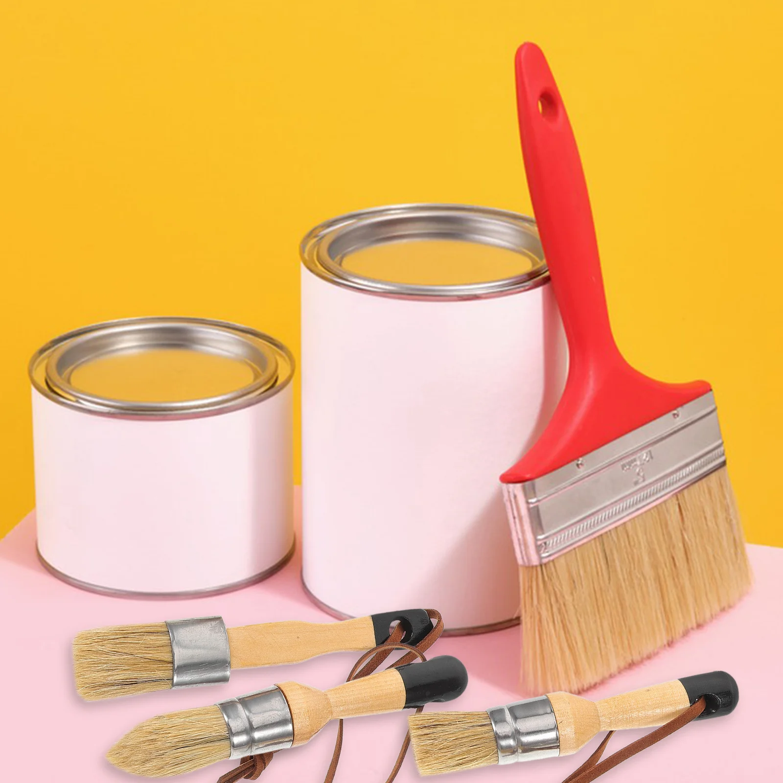 

3 шт., набор кистей для рисования по дереву, эргономичная удобная ручка для домашней художественной живописи, многофункциональные кисти для рисования