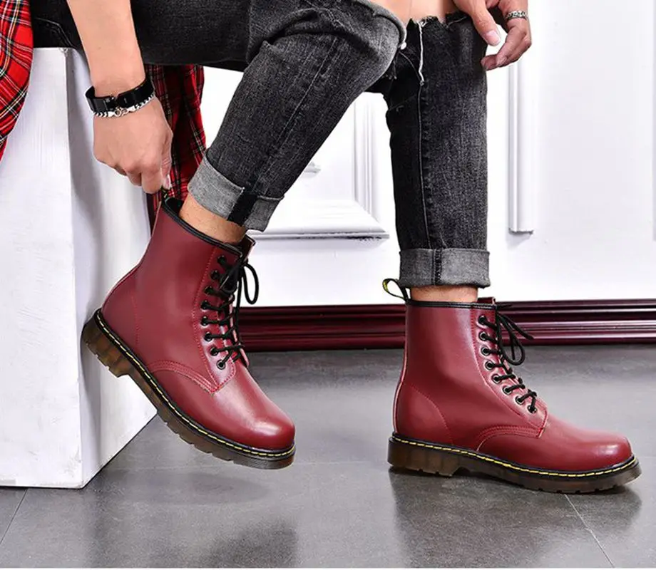 Boots Martens Men Trend High Top Men Martens Women British Style 2024 New Fall