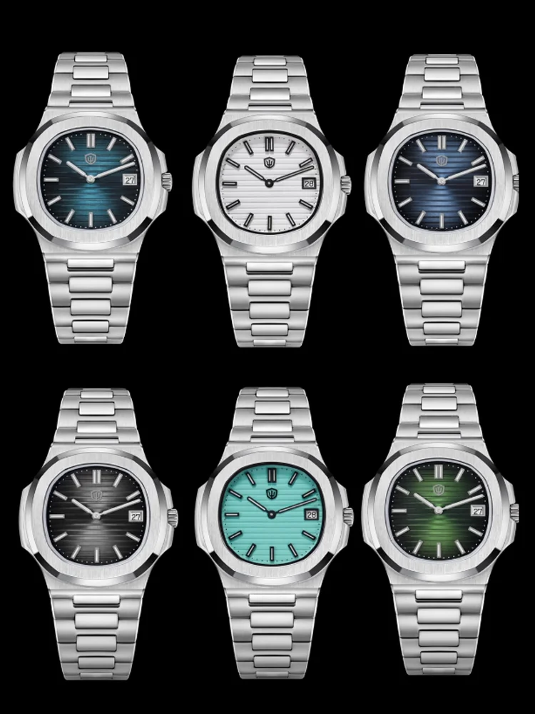 Watchdives WD00013 ساعة مربعة روندا 714 ساعات كوارتز الياقوت كريستال مقاوم للماء الفولاذ المقاوم للصدأ ساعة كلاسيكية للرجال #2